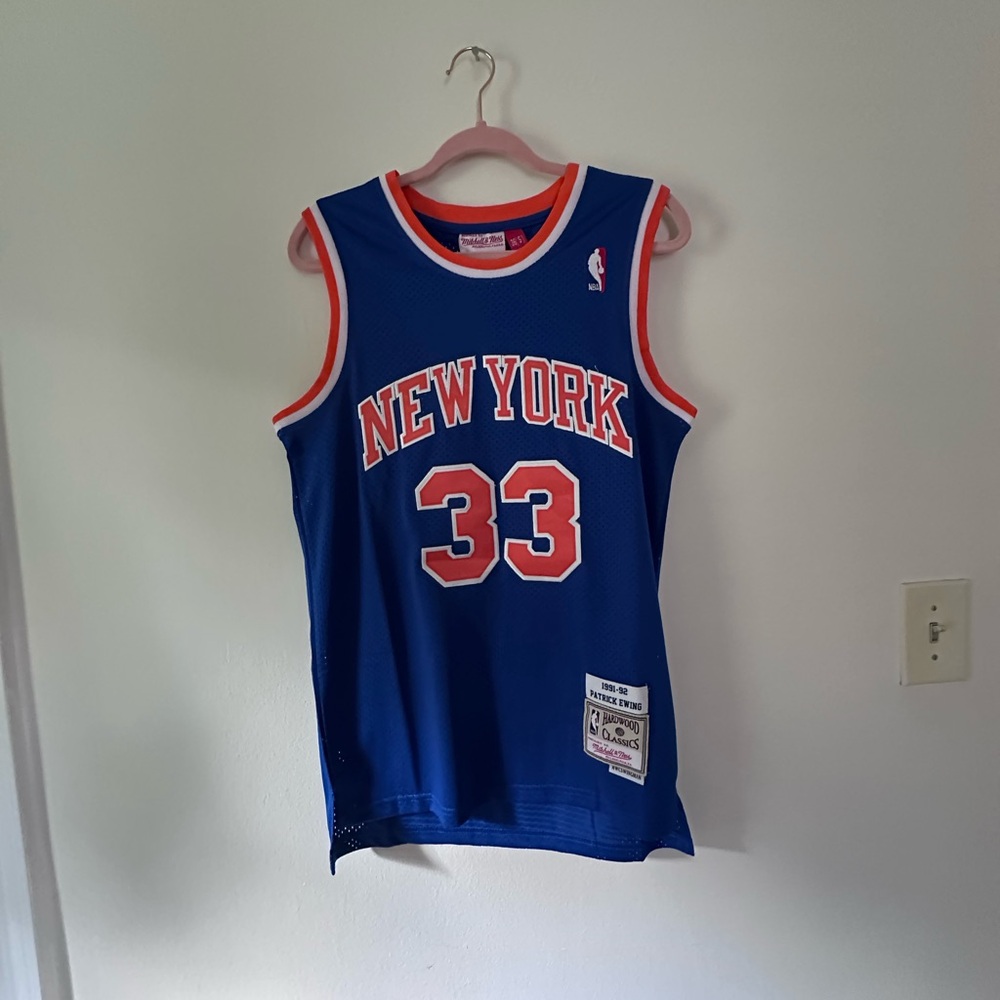 Mitchell & Ness Blue New York Jersey
